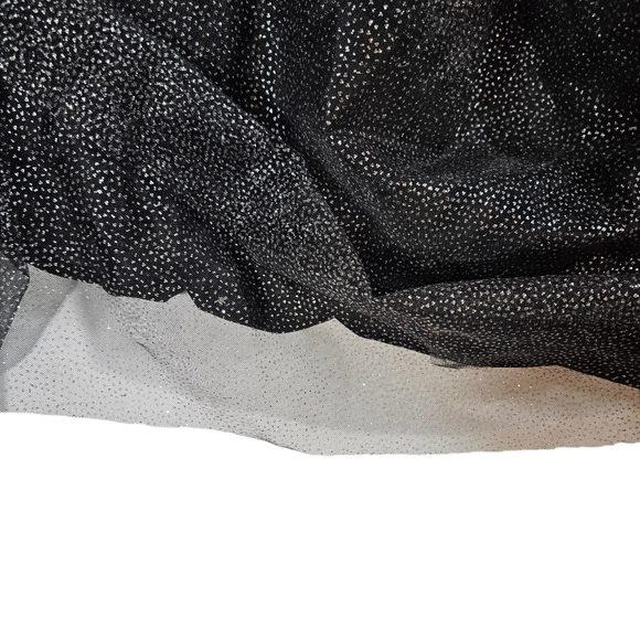 Ever Pretty Black Glittery Tulle Maxi Gown Size 4XL Spaghetti Strap Formal Dress - Picture 13 of 16